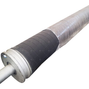 Paper machine Grooved press roll