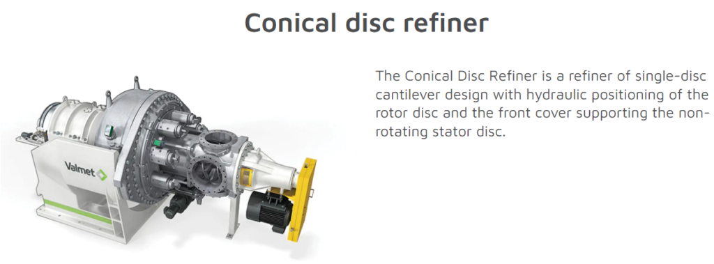 conical disc refiner