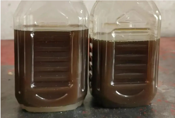 Oil and water separation diagram