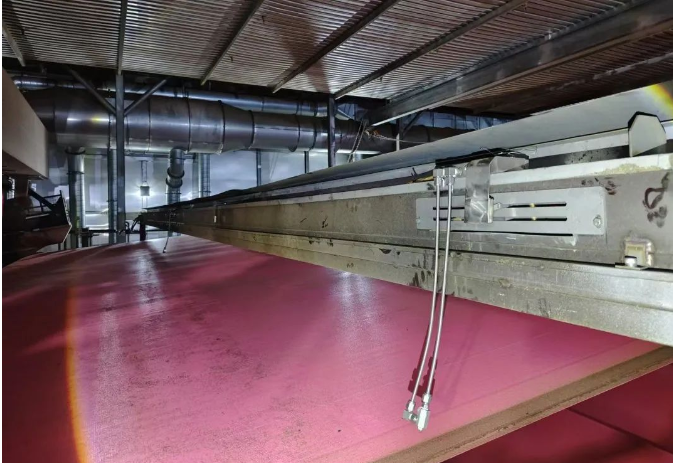 the spraying process